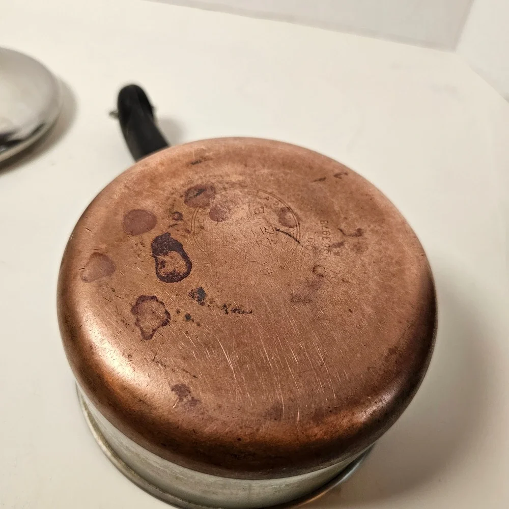 Revere Ware Pre 1968 3/4 Qt‎ Saucepan Copper Clad Bottom Stainless Steel Pot Lid